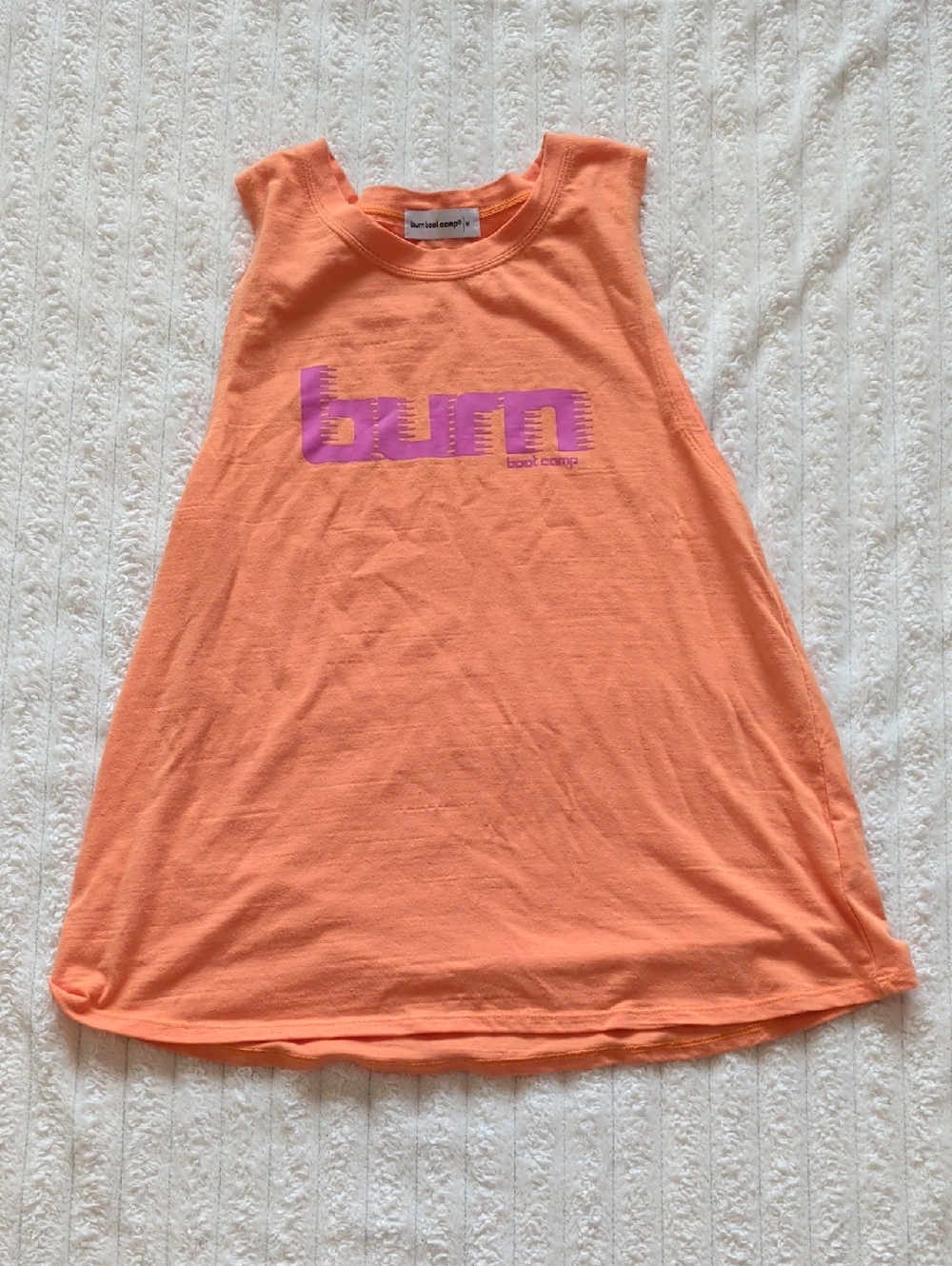 burn Orange Scoop Neck Tank Top